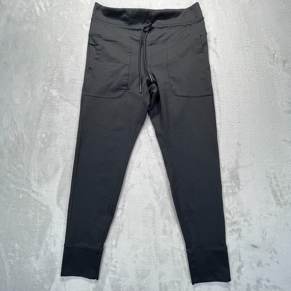 Old Navy Extra High Waisted CloudComfy 7/8 Leggings Women M Black Wicks Moisture